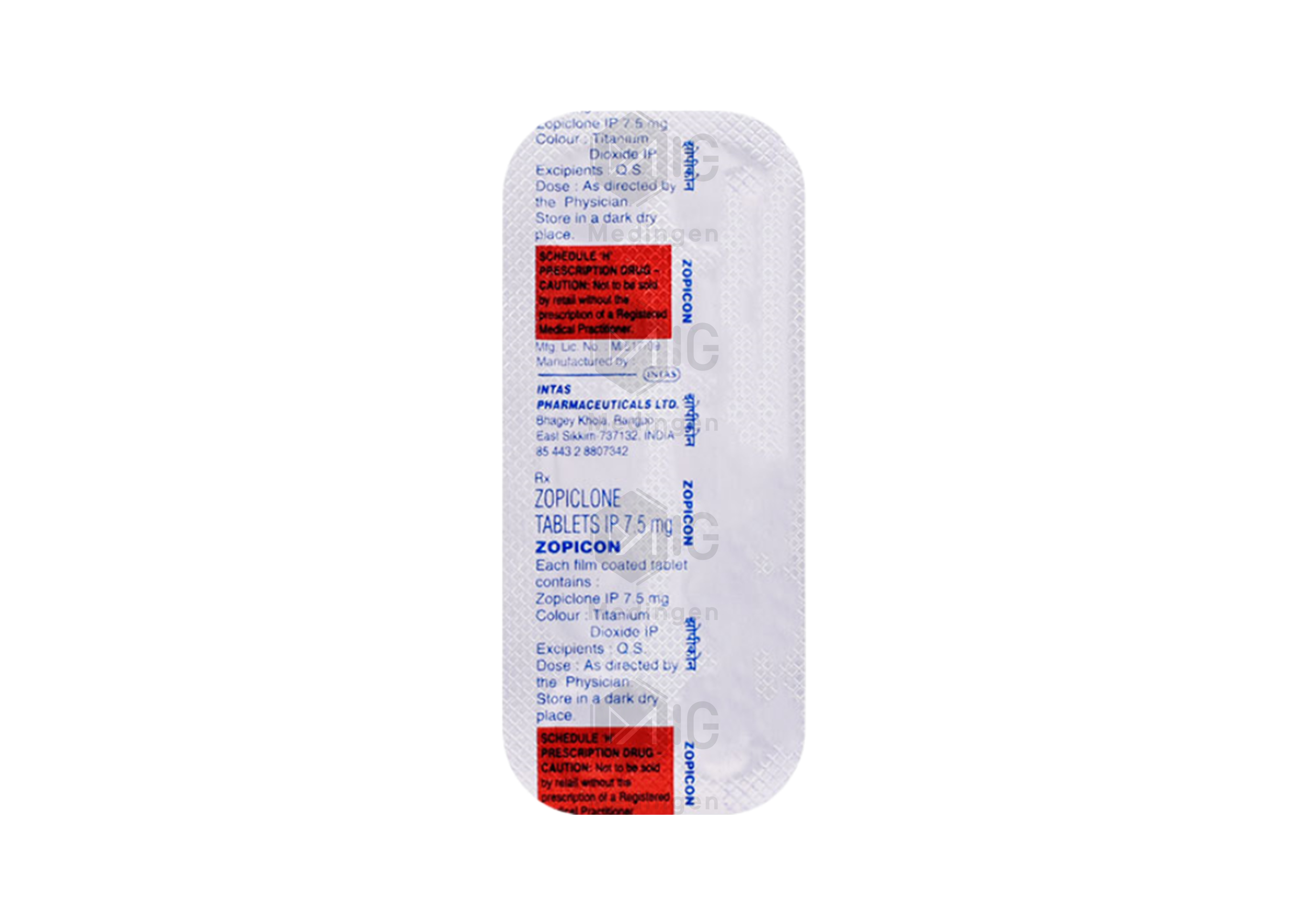 ZOPICON 7.5MG
